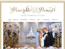 Tablet Screenshot of memorable-momentsllc.com